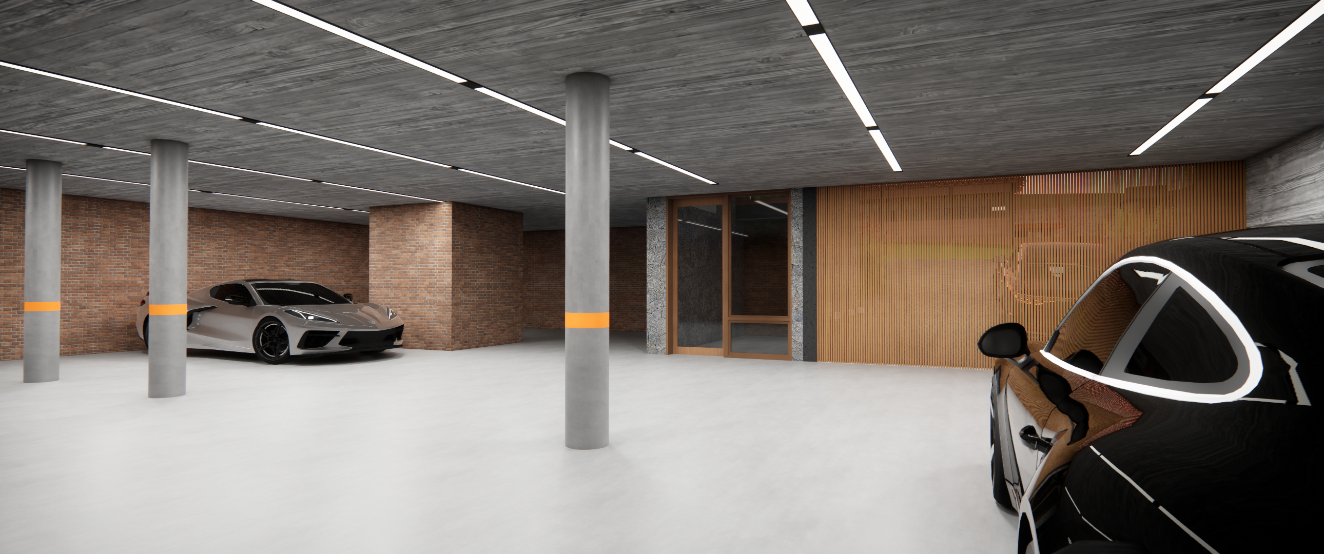 Subsolo e garagem da Zenitte Haus